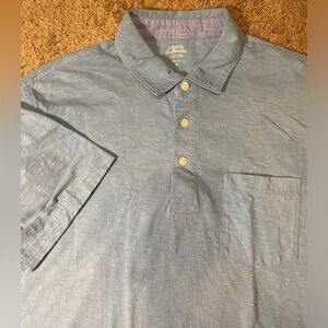 IZOD Saltwater Polo Adult Mens Size XL Blue Beach Work Shirt